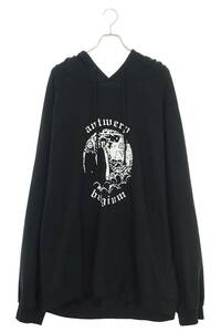 ラフシモンズ 21SS Oversized Hooded Sweater Antwerp Print A01-125 サイズ:1 ARCHIVE REDUX02SS復刻プルオーバーパーカー 中古 SB01