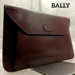 美品✨ BALLY ヴィンテージ レザー クラッチバッグ ハンドバッグ ボルドー