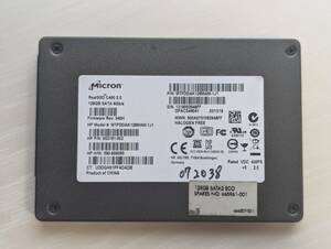 Micron SSD 128GB 【動作確認済み】072038　