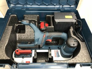 中古品 電動工具 BOSCH ボッシュ コードレスバンドソー GCB18V-63 切断 鉄工 バッテリー付 充電式 ポータブルバンドソー ITTQ0T4L9XFU