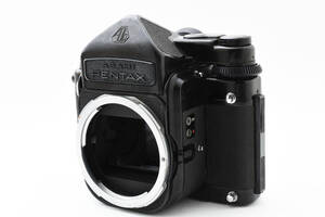 動作品・外観並品・光学並品☆ASAHI PENTAX アサヒ ペンタックス 6×7 ボディ 中判カメラ TTLファインダー バケペン 現状品 2238897