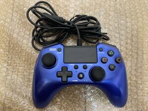 即決! PS4 PS3 HORI ホリパッドFPSプラス for PlayStation 4 コントローラー ブルー