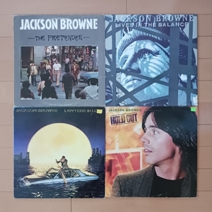 LPまとめて4枚セット/ ジャクソン・ブラウン☆JACKSON BROWNE「THE PRETENDER」「HOLD OUT」「LAWYERS OF LOVE」「LIVES IN THE BALANCE」