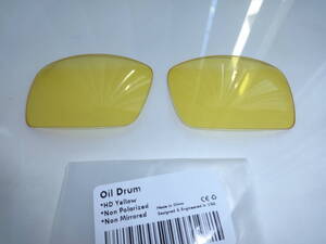 処分価格！！！★オークリー オイルドラム用 カスタムレンズ HD YELLOW Color 新品 OIL DRUM