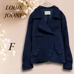 T6441【LOUIS JOONE】バックベルト付 Pコート ウールマーク F