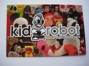 海外　SHOP案内ポストカード　Kidrobot　urban vinyl action figures NYC 　ニューヨーク