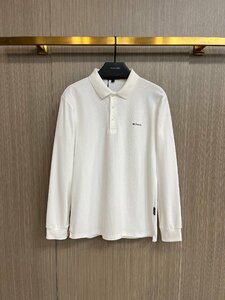 キトン　KITON　 長袖　tシャツ　poloシャツ　コットン　M~4XL　サイズ選択可能　ホワイト