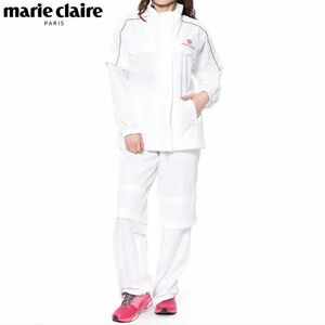 送料300円(税込)■ua003■レディース marie claire（マリ クレール）ゴルフ レイン上下セット レインウェア LL 15400円相当【シンオク】