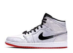 CLOT × Nike Air Jordan 1 Mid SE Fearless "White/Black/Red" 29cm CU2804-100