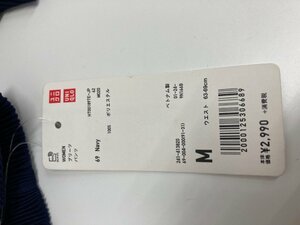 【1円スタート】新品タグ付★未使用　ユニクロUNIQLO　プリーツワイドパンツ サイズM