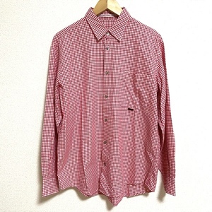 #apc WALL GUY SHIRT PAPAS パパス Papas シャツ M 赤 白 ギンガムチェック メンズ [779503]