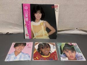 d2853◆中山美穂　LP/ EPレコードまとめて４点◆C/色ホワイトブレンド/生意気