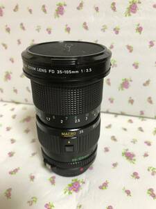 大口径　CANON ZOOM FD 35ー105mm f3・5 マクロ　　美品