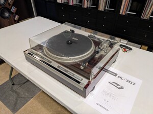 メンテナンス済 パイオニア PL-707 フルオートレコードプレーヤー 新品カートリッジ ダイレクトドライブ クォーツ