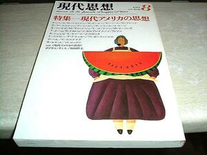 現代思想　1982.8　特集：現代アメリカの思想　青土社　送料無料