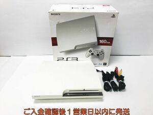 【1円】PS3 本体/箱 セット 160GB ホワイト SONY PlayStation3 CECH-2500A 初期化/動作確認済 J09-448os/G4