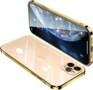  iPhone 11/11pro/11pro max ケース クリア アイフォン11プロ カバー 透明 スマホケース 全面保護 耐衝撃 軽量 メッキ加工 TPU 薄型