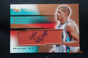 Shane Battier 2003-04 Upper Deck Sweet Shot Signature Shots