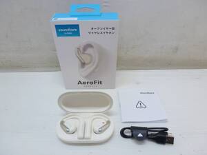 CN8658ta 美品 Soundcore by Anker オープンイヤー型ワイヤレスイヤホン AeroFit エアロフィット A3872N21 ホワイト