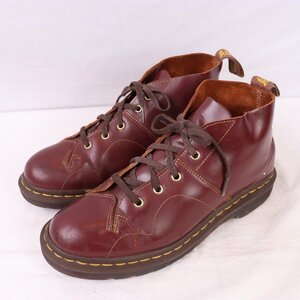 ドクターマーチン UK7/25.5cm-26.0cm/CHURCH チェリー チャーチ ブーツ メンズ レディース dr.martens 中古 古着 dh4101