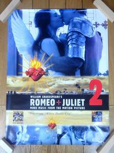 ★送料無料★美品★ロミオとジュリエット★ROMEO ＋ JULIET★ポスター★MORE MUSIC THE MOTION PICTURE★80cm×60cm★P15★