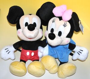 Disney/ディズニー ミッキー＆ミニー ハイパージャンボ ペアぬいぐるみ 大きさ約40cm