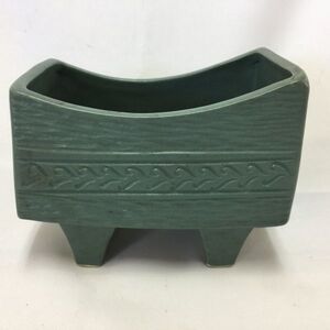 【中古】陶器 花瓶 壺 グレー系 高さ(約)12cm×幅(約)15cm×奥行き(約)9cm◆M0196