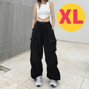 レディース カーゴパンツ 韓国 XL ワークパンツ 黒 ダンス メンズ 作業着 春