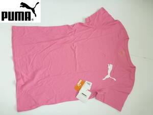 新品 PUMA プーマ★ピンク　ビッグロゴ　半袖　Tシャツ L　スポーツウェア