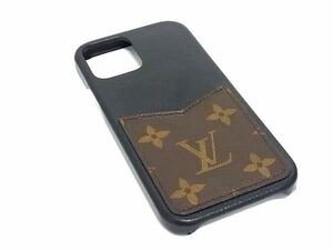 LOUIS VUITTON ヴィトン M80080 モノグラム バンパー iPhone12/12Pro対応 アイフォン スマホケース ブラック系×ブラウン系 FE3156