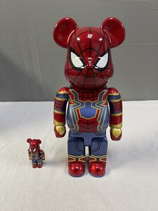 BE@RBRICK ベアブリック スパイダーマン Iron Spider-man Avengers End Game 100% & 400% Set TN 1