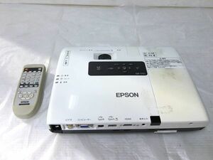 H2-038◆EPSON エプソン プロジェクター offirio ジャンク品 本体とリモコンのみ 映像機器 EB-1751 (約寸W292xH44xD210mm/約1.7kg) 現状品