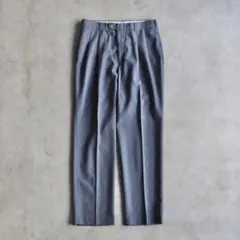 90s HAGGAR ハガー ツータック スラックス W32 USA グレー