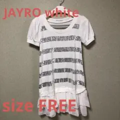 【最終値下げ】 JAYRO white スパンコールワンピース