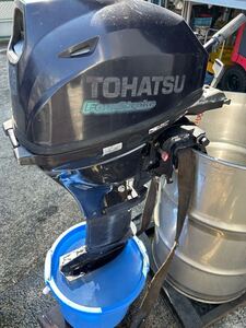 トーハツ TOHATSU 20馬力　船外機　セル付　MFS20D(3BJ) 27年2月製造　始動、検水確認済み　神奈川発