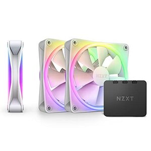 【中古】NZXT F120 RGB DUO TRIPLE PACK & RGB Controller [White] PCケースファン3基 RF-D