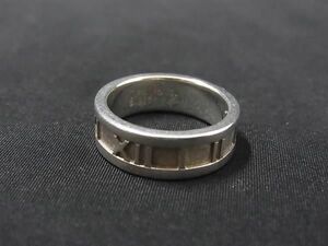 1円 ■美品■ TIFFANY＆Co ティファニー アトラス SV925 リング 指輪 アクセサリー 約10号 レディース シルバー系 AW9558