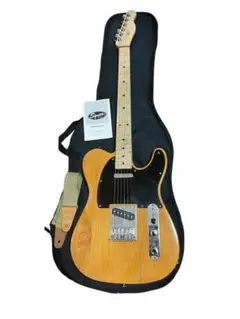 Squier 木目 テレキャスター バタースコッチ ソフトケース ストラップ 付