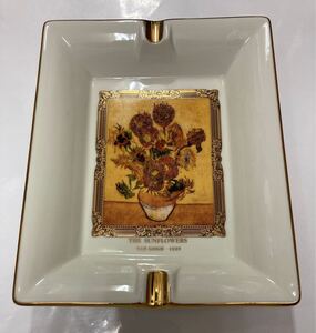 ゴッホ ひまわり 極美品♪ 灰皿 金彩 22K Gold CAMUS 22金 限定 金 THE SUNFLOWERS VAN GOGH 1889 Grand Masters Collection cognac 