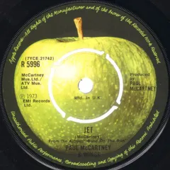 英7" Wings Jet R5996 Apple Records /00080