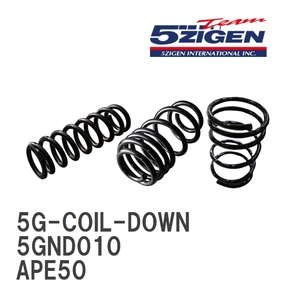 【5ZIGEN】 5G-COIL-DOWN コイルスプリング 1台分 ニッサン エルグランド APE50 [5GND010]