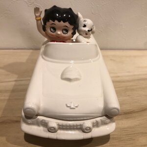 車 小物入れ ベティちゃん パジー Betty Boop ベティブープ Vandor 陶器 フィギュア KFS ベティ アメリカ 雑貨 置物 レトロ 管理001