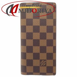 LOUIS VUITTON ルイヴィトン ダミエ 長財布 ポルトフォイユ アレクサンドル N61064 エベヌ/180727【中古】