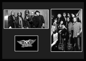 10種類!Aerosmith/エアロスミス/ROCK/ロックバンドグループ/証明書付きフレーム/BW/モノクロ/ディスプレイ (10-3W)