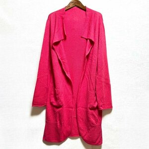 イッセイ ミヤケ ハート ISSEY MIYAKE カシミヤ混 ジレカーディガン ピンク系 サイズ2 レターパック可 (909291)