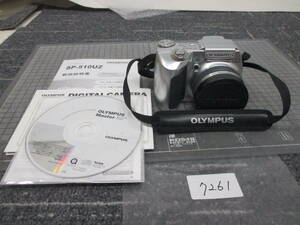 7261　　　OLYMPUS 　SP-510UZ AF 　ZOOM 6.3-63㎜ 1:2.8-3.7 説明書・ストラップ付　