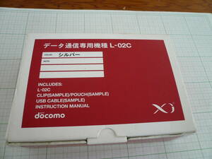 即決有 NTTdocomo　ドコモ　 LTEデータ通信端末 L-02C シルバー　PCモバイル通信　動作未確認 送料５２０円