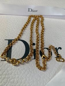 1円〜美品 Christian Dior クリスチャン ディオール ネックレス 豪華ヴィンテージ品 No.320 ラインストーン