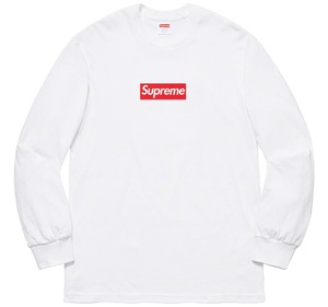 【国内正規未使用】2020AW Supreme Box Logo L/S Tee 白 Sサイズ / シュプリーム　ボックスロゴ　Tシャツ　ロンT