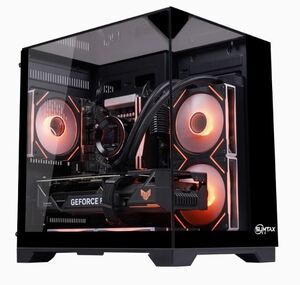 pcケース ミドルタワー pcケース 強化ガラスモデル micro-atx/BK